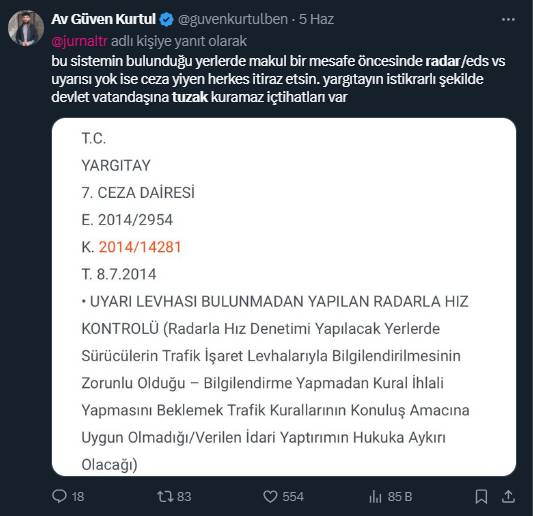 Tedbir mi, tuzak mı? Radar tartışması sosyal medyada 7